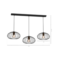 Milagro - Lampa wisząca MERIDIANO 3xE27