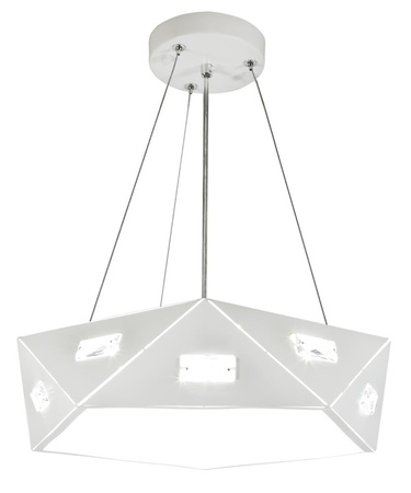 Candellux - Nemezis Lampa Wisząca Pięciokatny 42 3X40W G9  Z Żarówką Biały