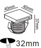 Oprawa natynkowa schodowa Step czarna LED 4000K