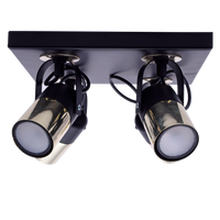 Milagro - Lampa sufitowa WILSON BLACK 4xGU10