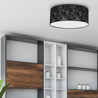 Milagro - Lampa Sufitowa SATINO SILVER 2xE27 Ø40cm