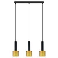 Lampa wisząca Amo czarno-złota 3xE27