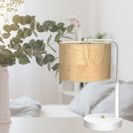 Milagro - Lampa gabinetowa CORK White/Cork 1xE27