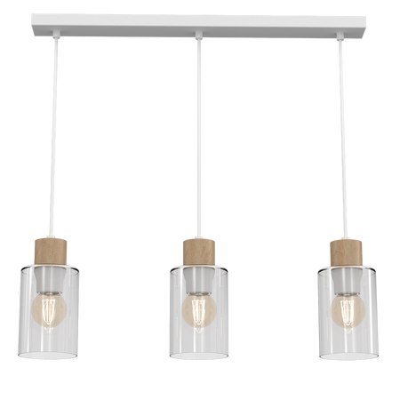 Milagro - Lampa wisząca MADERA 3xE27