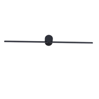 Kinkiet Ścienny Modern Slim 60cm Czarny LED 8W Barwa Ciepła 3000K IP44