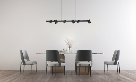 Lampa wisząca Snow 6 czarna 6xGU10