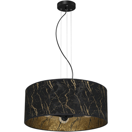 Milagro - Lampa wisząca SENSO Black/Gold 3xE27