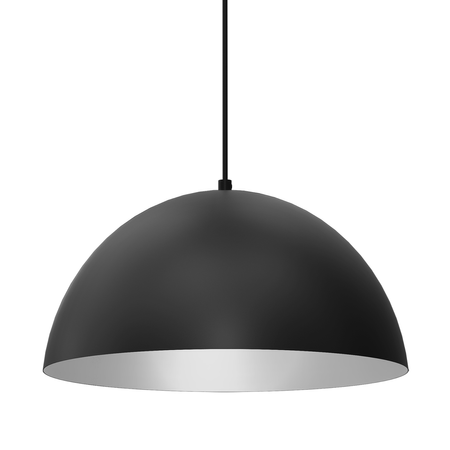 Milagro - Lampa wisząca BETA BLACK/WHITE 1xE27 35cm