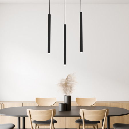 Milagro - Lampa wisząca MONZA BLACK 3xG9 max 8W LED