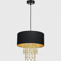 Milagro - Lampa wisząca ALMERIA BLACK/GOLD 1xE27