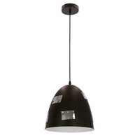 Candellux - Patch Lampa Wisząca 29 1X60W E27 Czarny + Chromowany Dekor