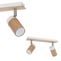 Milagro - Lampa sufitowa BARON WHITE 2xGU10