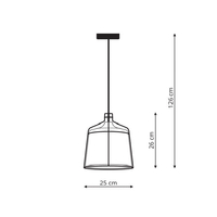 Lampa wisząca Dritto biała 1xE27