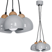 Milagro - Lampa wisząca DAMA GRAY 3xE27
