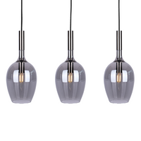 Milagro - Lampa wisząca LUGANO SMOKED 3xE14