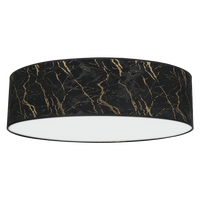 Milagro - Lampa sufitowa SENSO Black/Gold 3xE27 Ø60cm