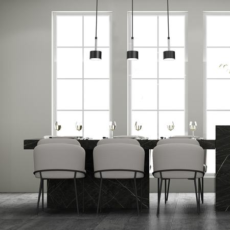 Milagro - Lampa wisząca ARENA BLACK/SILVER 3xGX53