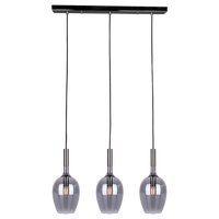 Milagro - Lampa wisząca LUGANO SMOKED 3xE14