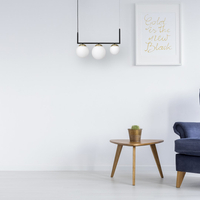 Milagro - Lampa wisząca SPARTA BLACK / GOLD 3xE14