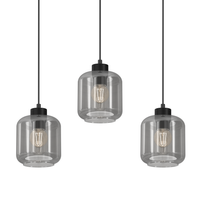 Milagro - Lampa wisząca SOMBRA SMOKED  3xE27