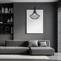 Milagro - Lampa wisząca CESTA BLACK 1xE27