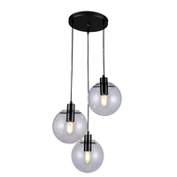 Lampa wisząca Puerto czarna 3xE27