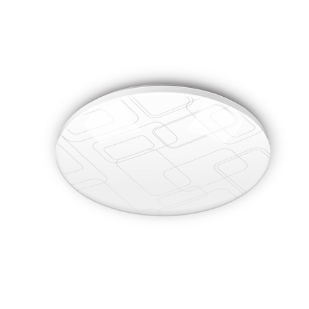 Plafon LED oprawa okrągła biała prostokąty 24W