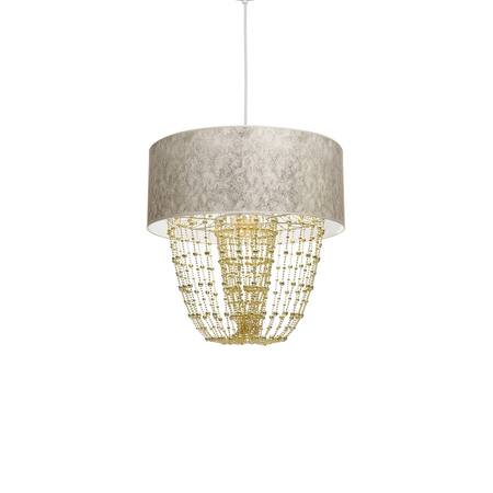 Milagro - Lampa wisząca ALMERIA WHITE/GOLD 1xE27