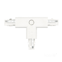 Łącznik do szynoprzewodu 3-obwodowy T PRAWY biały Kobi