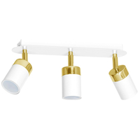 Milagro - Lampa sufitowa JOKER WHITE/GOLD 3xGU10