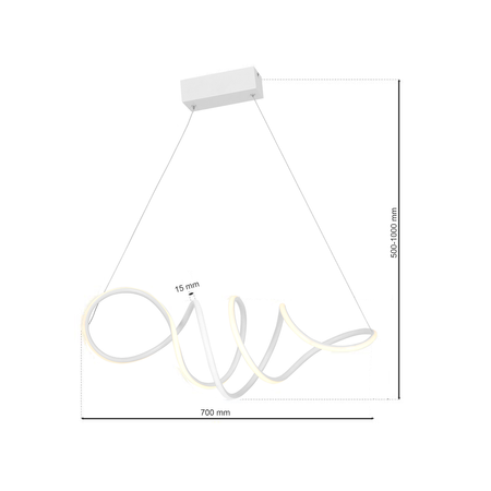 Lampa wisząca LOCA WHITE 56W LED