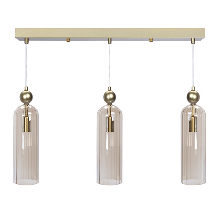 Lampa Dekoracyjna Wisząca AM202 3xE14 Złota REGINA