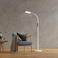Lampa LED 2w1 podłogowa biurkowa biała 12W 3 barwy VLE-TF07W