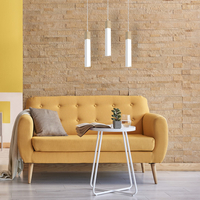 Milagro - Lampa wisząca SOLO SAWN WHITE / PATINATED WOOD 3x mini GU10