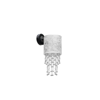 Milagro - Kinkiet ALMERIA SILVER/BLACK 1xE27