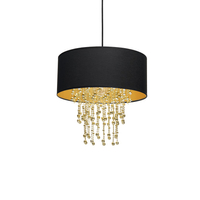 Milagro - Lampa wisząca ALMERIA BLACK/GOLD 1xE27