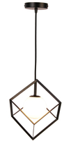 LAMPA WISZĄCA WEERT 1 CZARNY ZŁOTY 115x15x15