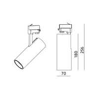 Reflektor szynowy LED  NEXTRACK NT4 MINI 20W 4000K 36° biały Kobi Pro