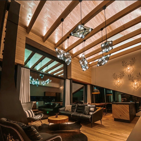 Lampa wisząca Konstelacja pionowa 7xG9