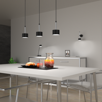 Milagro - Lampa wisząca ARENA BLACK/SILVER 3xGX53