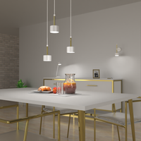 Lampa wisząca Arena 3xGX53 Biały/Złoty