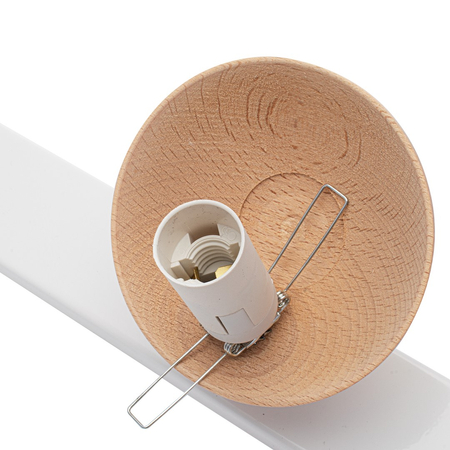 Milagro - Lampa sufitowa SFERA WOOD 3xE14