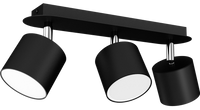 Milagro - Lampa sufitowa DIXIE BLACK 3xGX53