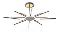 LAMPA DEKORACYJNA SUFIT 38W +  PILOT - BRĄZ - ZŁOTO DL-F07 FARO