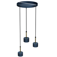 Milagro - Lampa wisząca ARENA BLUE/GOLD 3xGX53