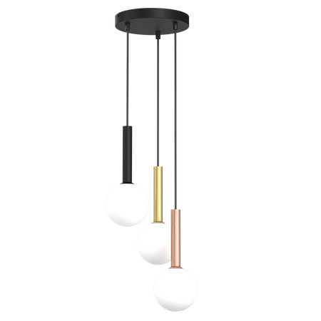 Milagro - Lampa wisząca PLAY BLACK 3xG9