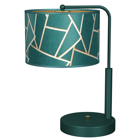 Milagro - Lampka nocna ZIGGY GREEN Gold/Bottle green  1xE27