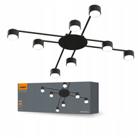 Oprawa Oświetleniowa LED GX53 Oświetlenie Aluminium VL-SPF22B-B IP20 Czarna