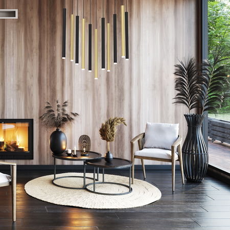 Milagro - Lampa wisząca MONZA BRASS 11xG9 max 8W LED