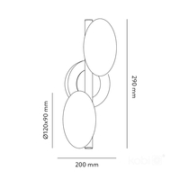 Kinkiet ELIPSE ELEGANCE K 2xG9 Kobi Design